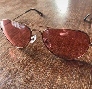 Occhiali da sole aviator lenti rosa TR90