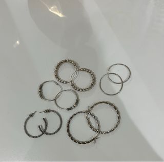 Pendientes de aro, San Saru Plata