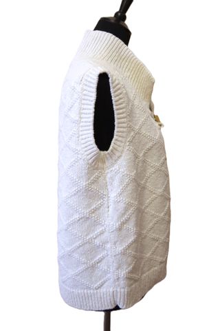 Chaleco cárdigan de punto con botones especiales