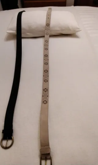 Cinturones Springfield Beige y Negro de mujer