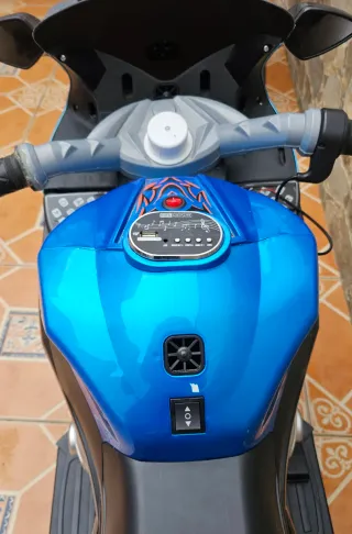 Moto Eléctrica Infantil Azul