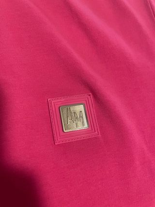 Camiseta fucsia de algodón Talla XL