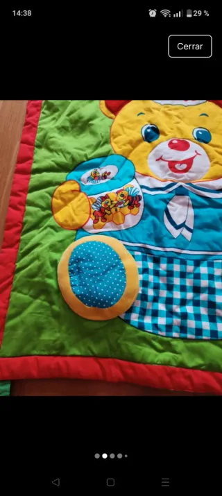 Alfombra de juegos para bebé con diseño de oso