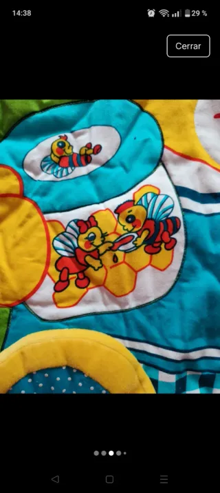 Alfombra de juegos para bebé con diseño de oso