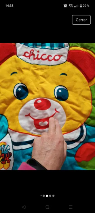 Alfombra de juegos para bebé con diseño de oso