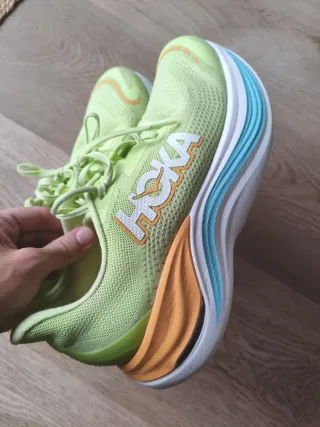 Zapatillas Hoka Skyward X Verde Naranja