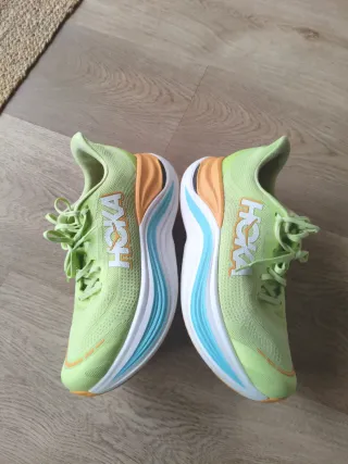 Zapatillas Hoka Skyward X Verde Naranja