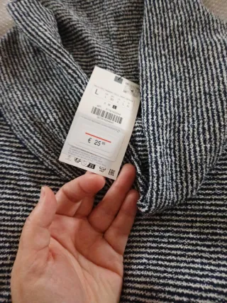 Conjunto Zara punto rayas