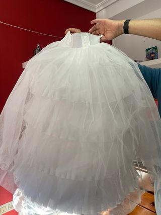 Cancán Fallera Blanco Talla Única