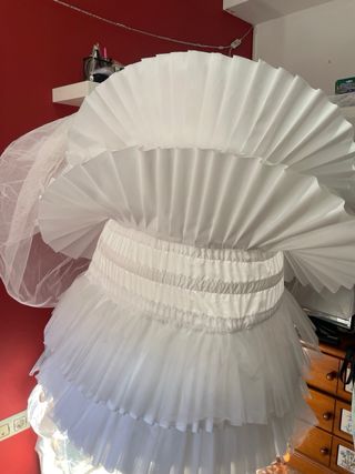 Cancán Fallera Blanco Talla Única