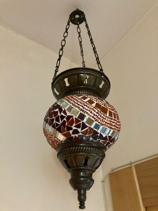 Lámpara colgante turca mosaico