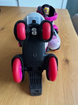 Patines infantiles ajustables rosa
