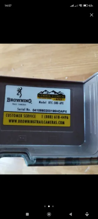 Cámara de caza browning