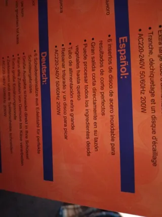 Cortador Eléctrico Verduras Sonifer 6 en 1