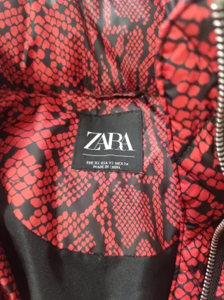 Cazadora bomber Zara estampado serpiente