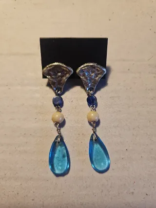 Pendientes Lola Casademunt Azul y Plata
