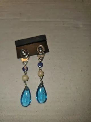 Pendientes Lola Casademunt Azul y Plata