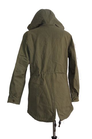 Abrigo Parka caquí con forro calentito