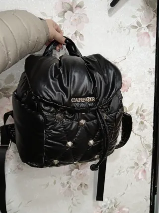 Zaino Cafènoir trapuntato con borchie