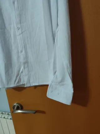 Camisa blanca manga larga