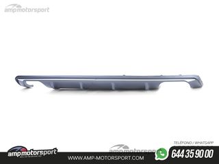 DIFUSOR TRASERO DOBLE IMPRIMADO CON COLAS PARA AUDI A3 8V SEDAN/CABRIO 2012-2016