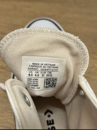 Zapatillas converse blancas talla 37