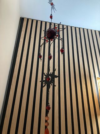 Colgante étnico sol y cuentas