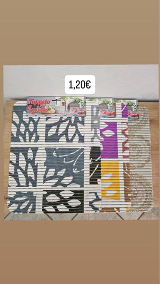 Tappeti antiscivolo per lavandino..grigio nn disp