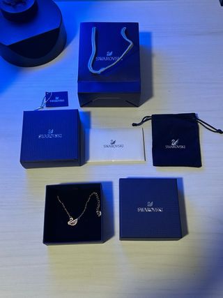 Collar Swarovski Mujer Oro Rosado