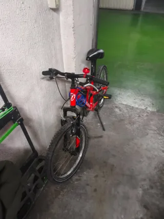 Bicicleta Roja Plegable