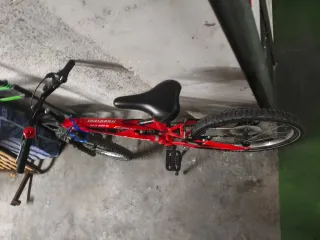 Bicicleta Roja Plegable