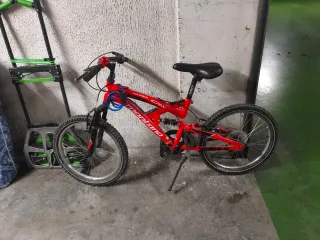 Bicicleta Roja Plegable