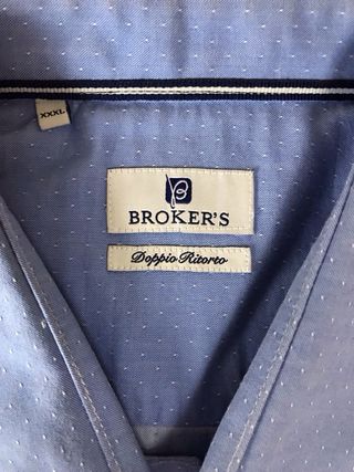 Camicia uomo BROKER'S cotone blu