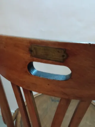 Sedia girevole antica stile Thonet 1930