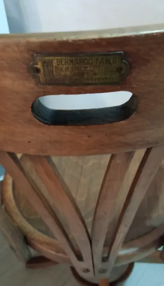 Sedia girevole antica stile Thonet 1930