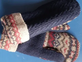 Guantes de lana Fair Isle Talla M/S