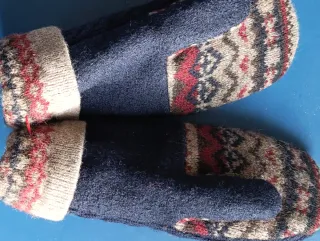 Guantes de lana Fair Isle Talla M/S