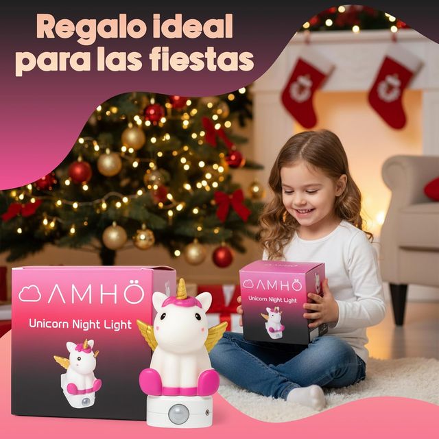 NUEVO - Luce Notturna Unicorno Infantile con Presa