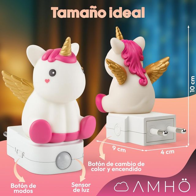 NUEVO - Luce Notturna Unicorno Infantile con Presa