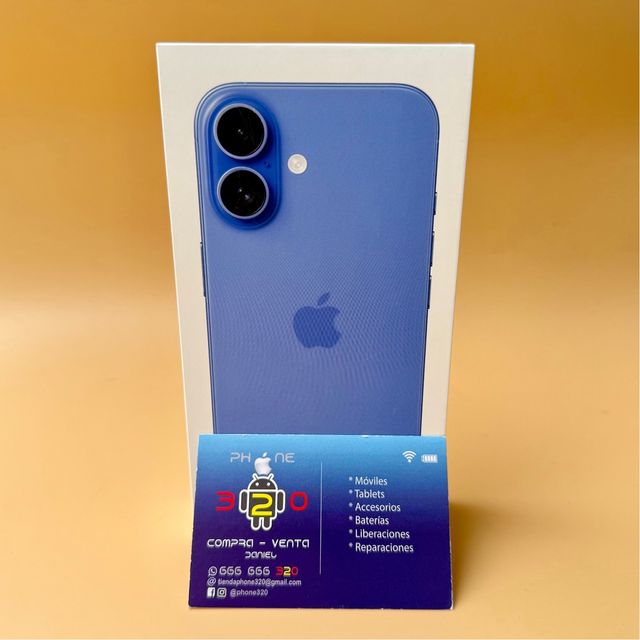 iPhone 16 128GB Azul Precintado A Estrenar Factura