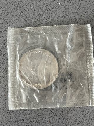 Moneda Plata Ronaldo 1996