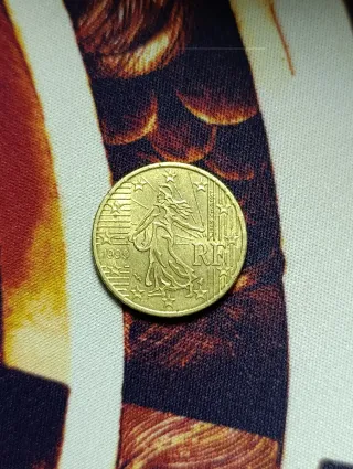 Moneda 50 céntimos Francia 1999