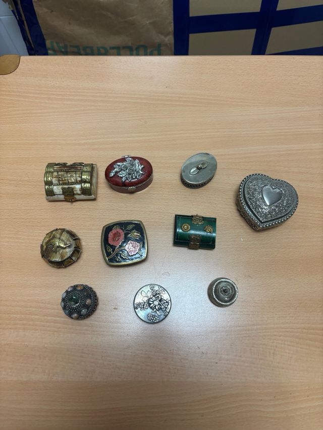 Colección 10 cajitas vintage decorativas