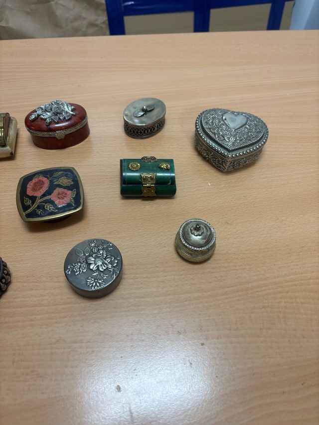 Colección 10 cajitas vintage decorativas