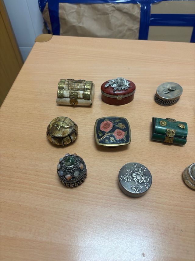 Colección 10 cajitas vintage decorativas