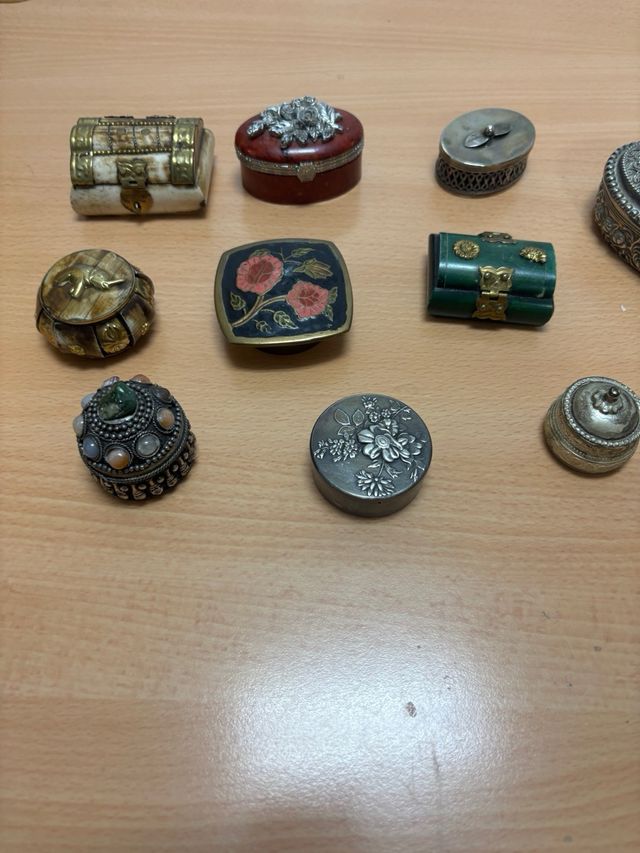 Colección 10 cajitas vintage decorativas