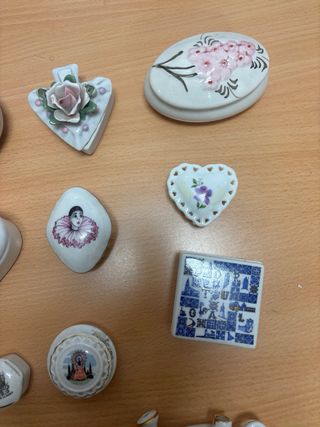 Colección 11 Cajitas Porcelana Decoradas