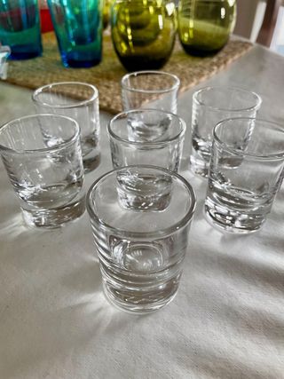 Sei bicchierini pubblicitari UNICUM