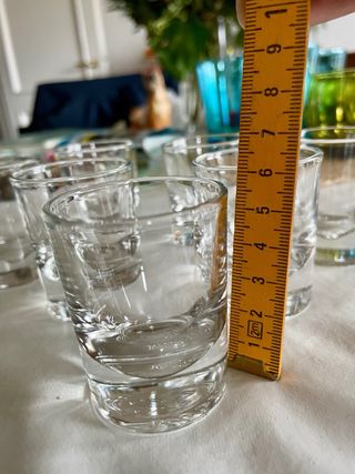 Sei bicchierini pubblicitari UNICUM