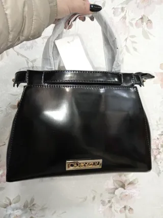 Borsa a mano Cafènoir nera lucida